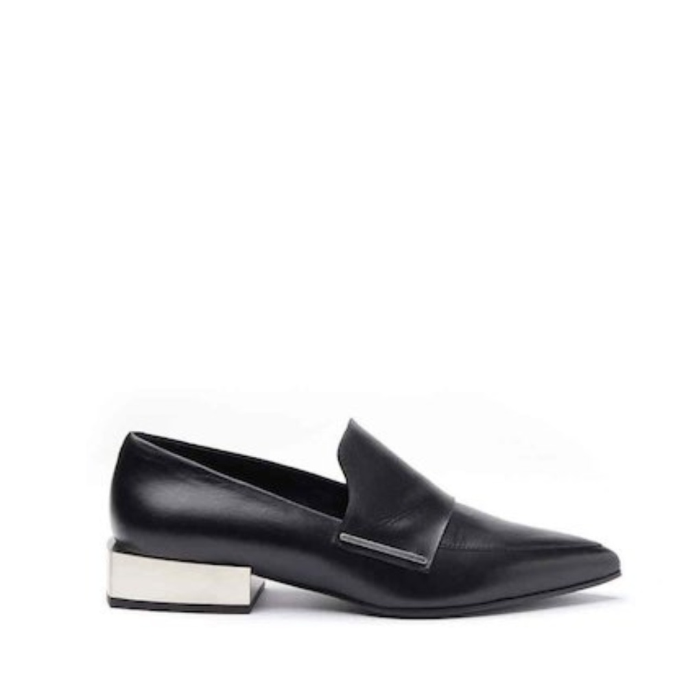 Vic Matie Moccasins with Metallic Block Heel - Picture 3 of 7